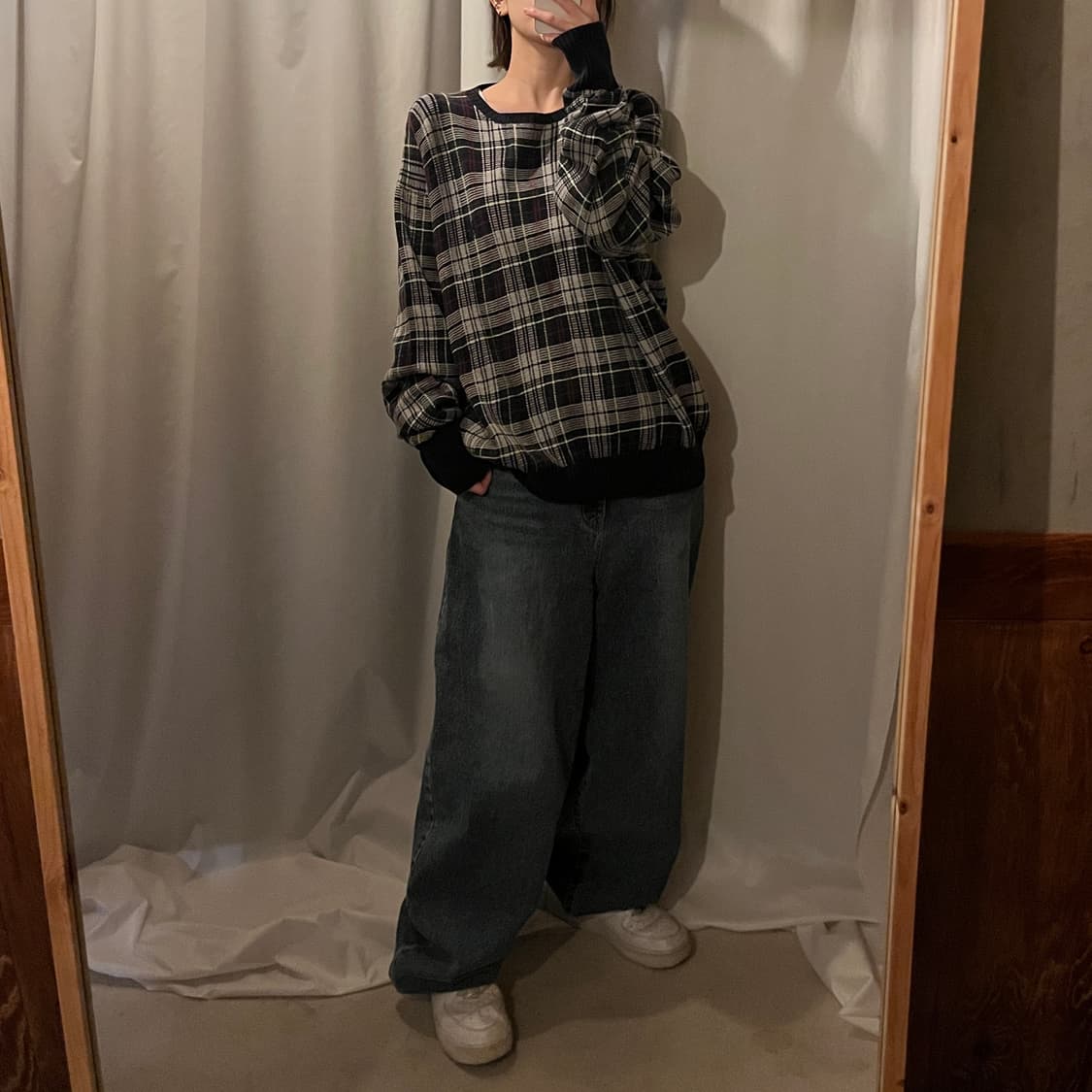 폴로 골프 체크 라운드니트 상품이미지4