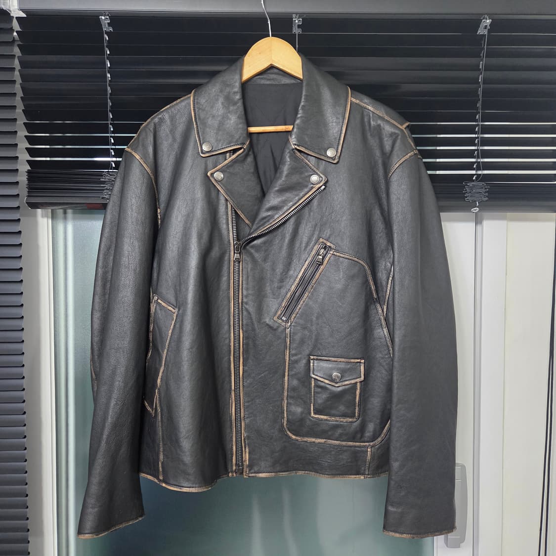 알레그리 이태리 램스킨 레더자켓 50 상품이미지3