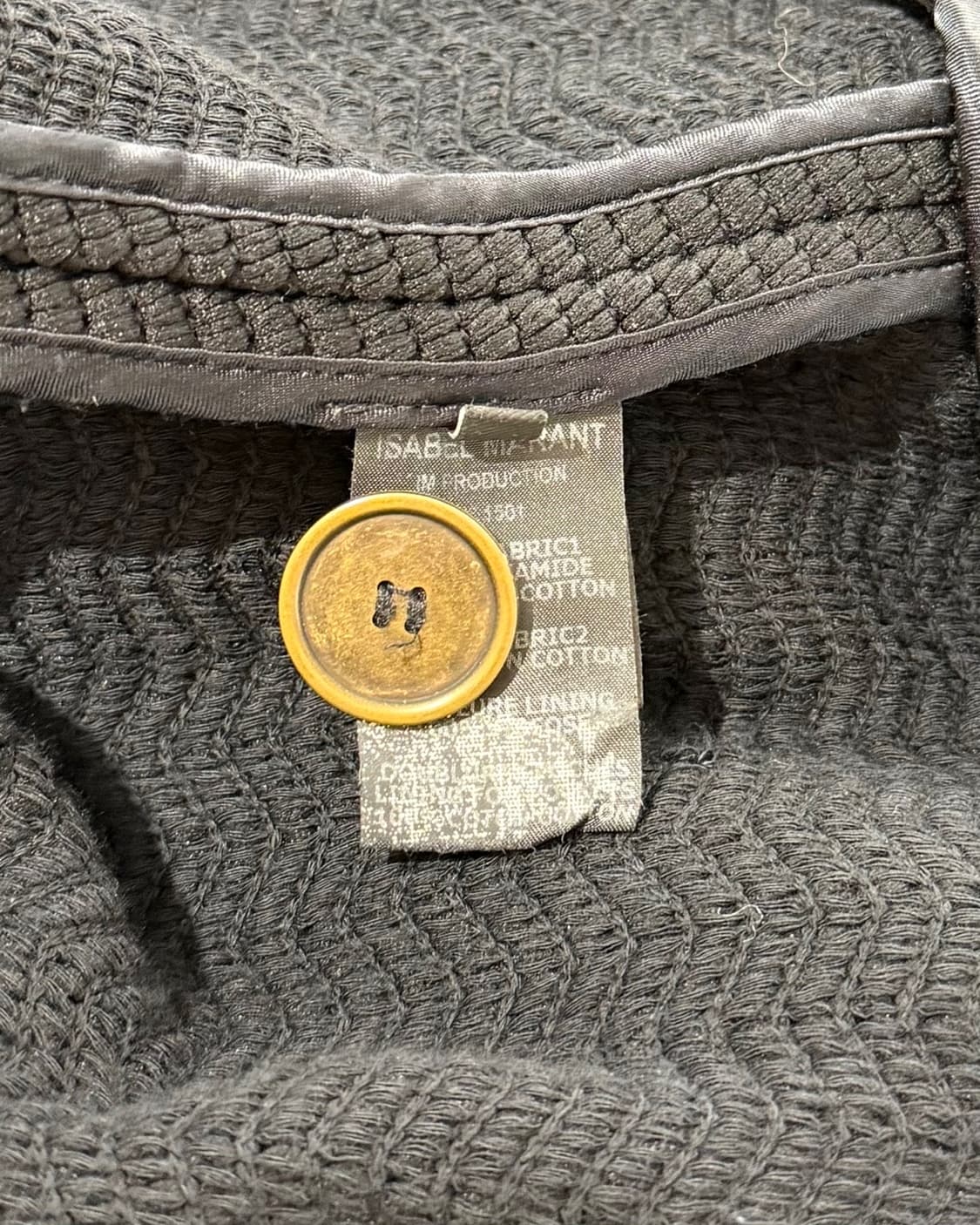 이자벨 마랑 블랙 트위드 오버사이즈 코트 상품이미지9