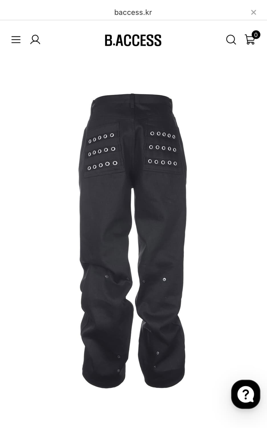 비엑세스 아일릿 버튼 블랙진 상품이미지1