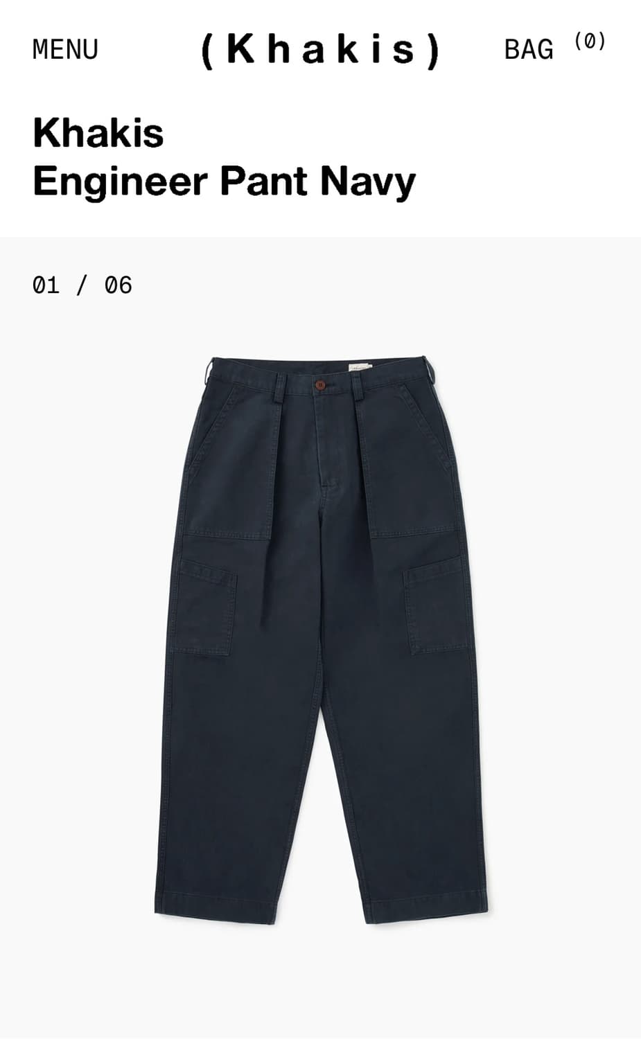카키스 엔지니어 네이비 셋업 khakis engineer navy 상품이미지2