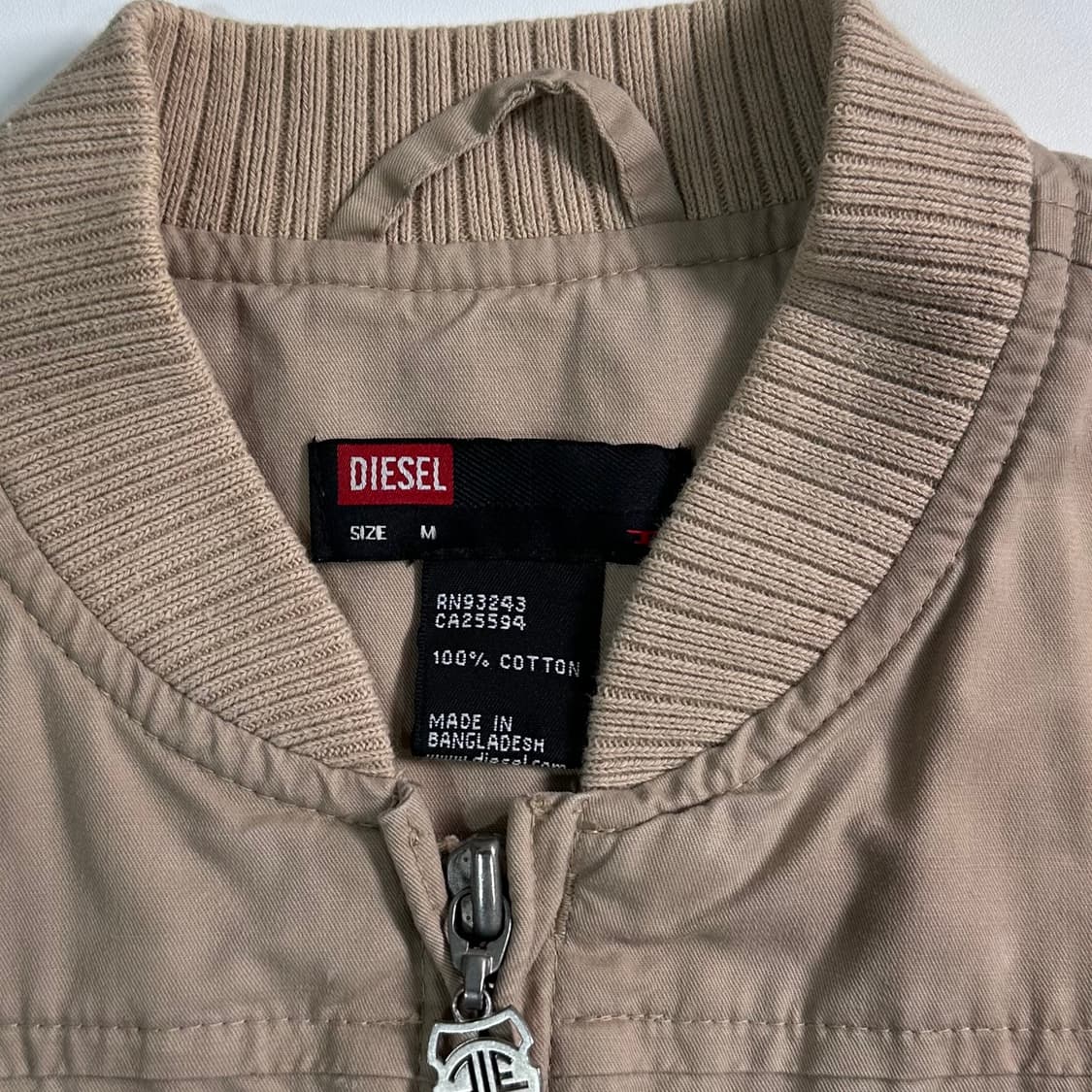 디젤 베이지 셔링 코튼 자켓   상품이미지7