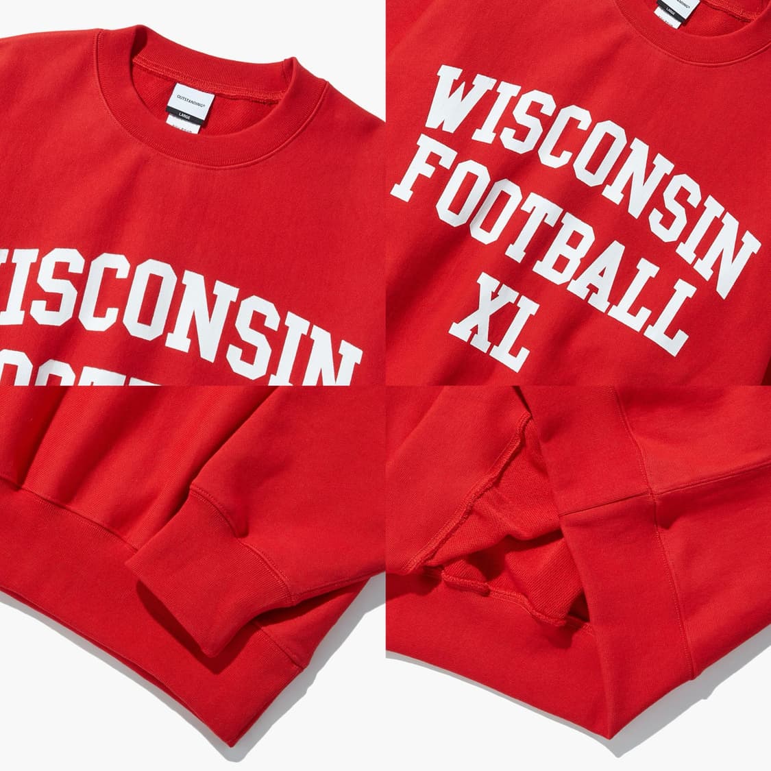 아웃스탠딩 V.S.C 위스콘신 스웻셔츠 맨투맨 L 새상품 상품이미지3