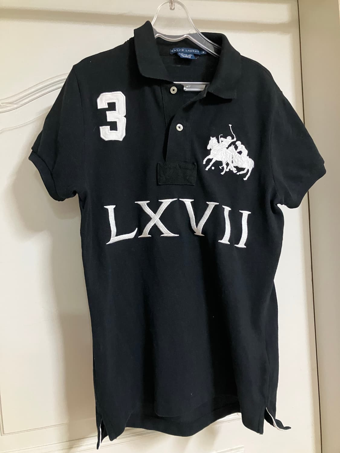 랄프로렌 블랙 반팔 카라티 LXVII 상품이미지1