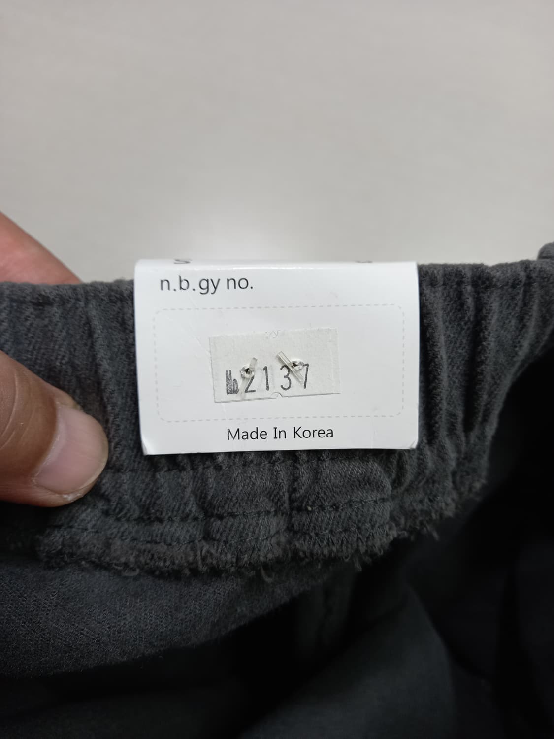 25 새상품 N.B.GY Kor 약기모 밴딩 스판 카고팬츠 25-285 상품이미지6