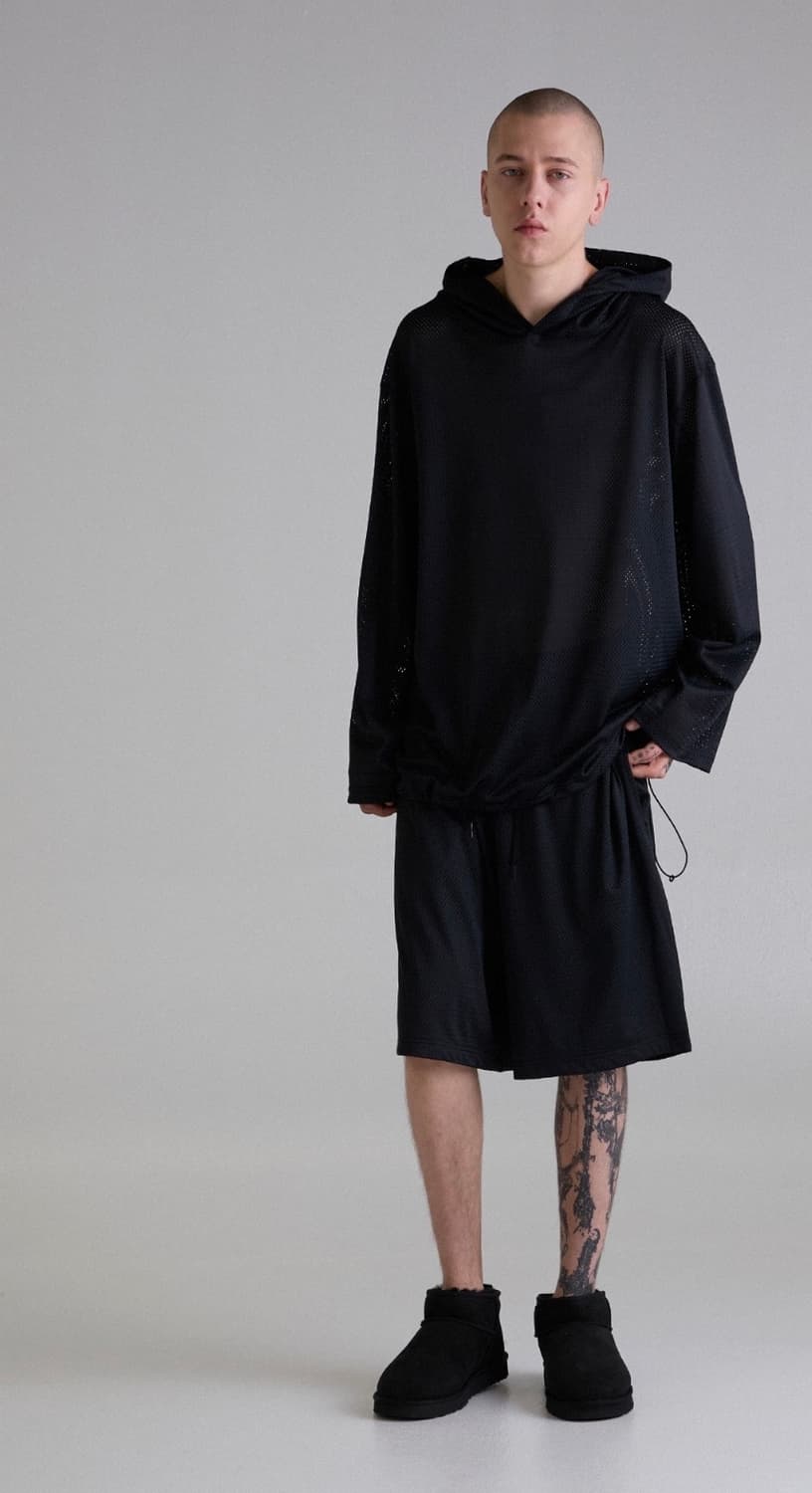 이니어 innir BASKETBALL MESH SHORTS black 상품이미지2