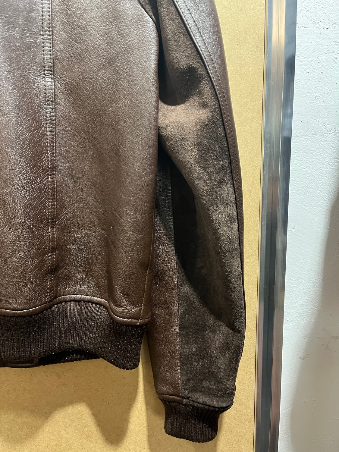 브라운 양가죽 싱글라이더 자켓 상품이미지6