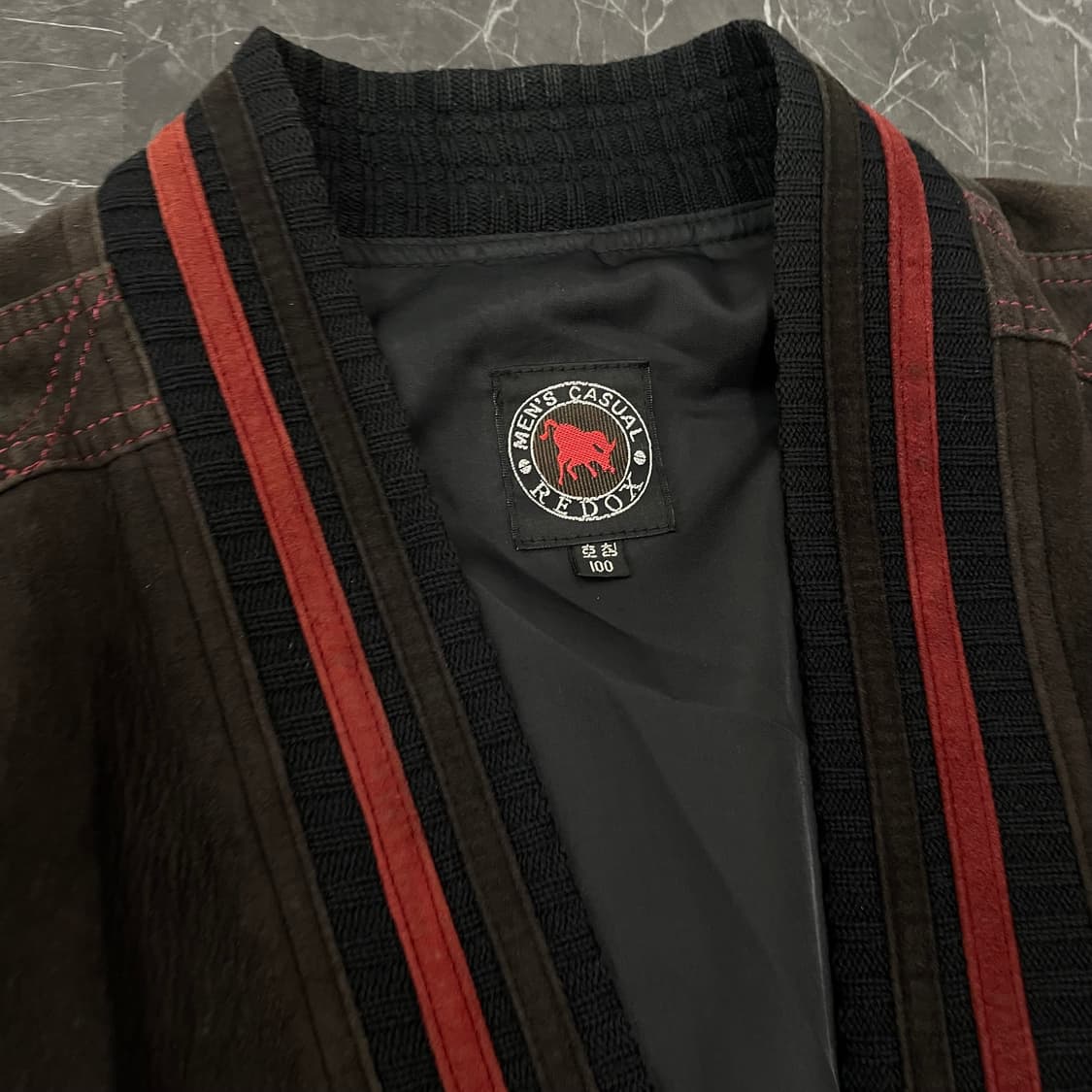 L(XL) REDOX 양가죽 도킹 에스닉 봄버 자켓 상품이미지8