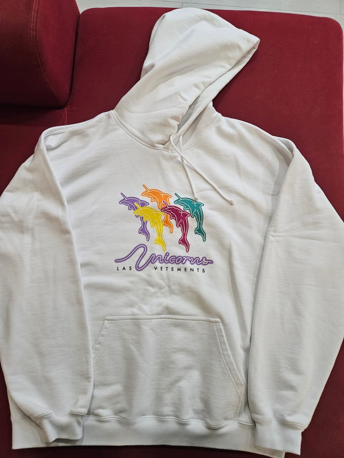 [L] 베트멍 유니콘 에디션 후드 화이트 상품이미지1