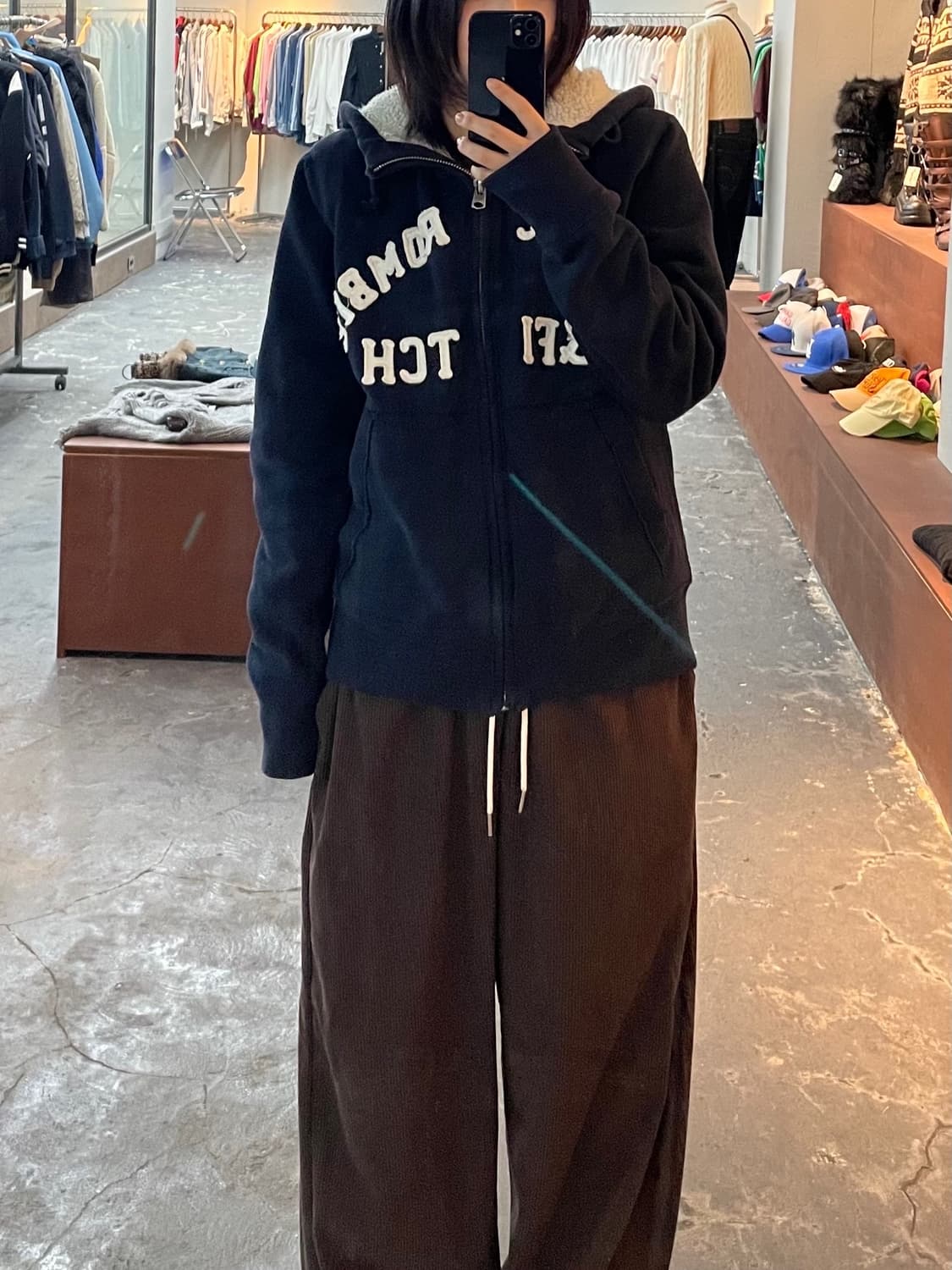 아베크롬비 네이비 양털 후드집업 H828 상품이미지1