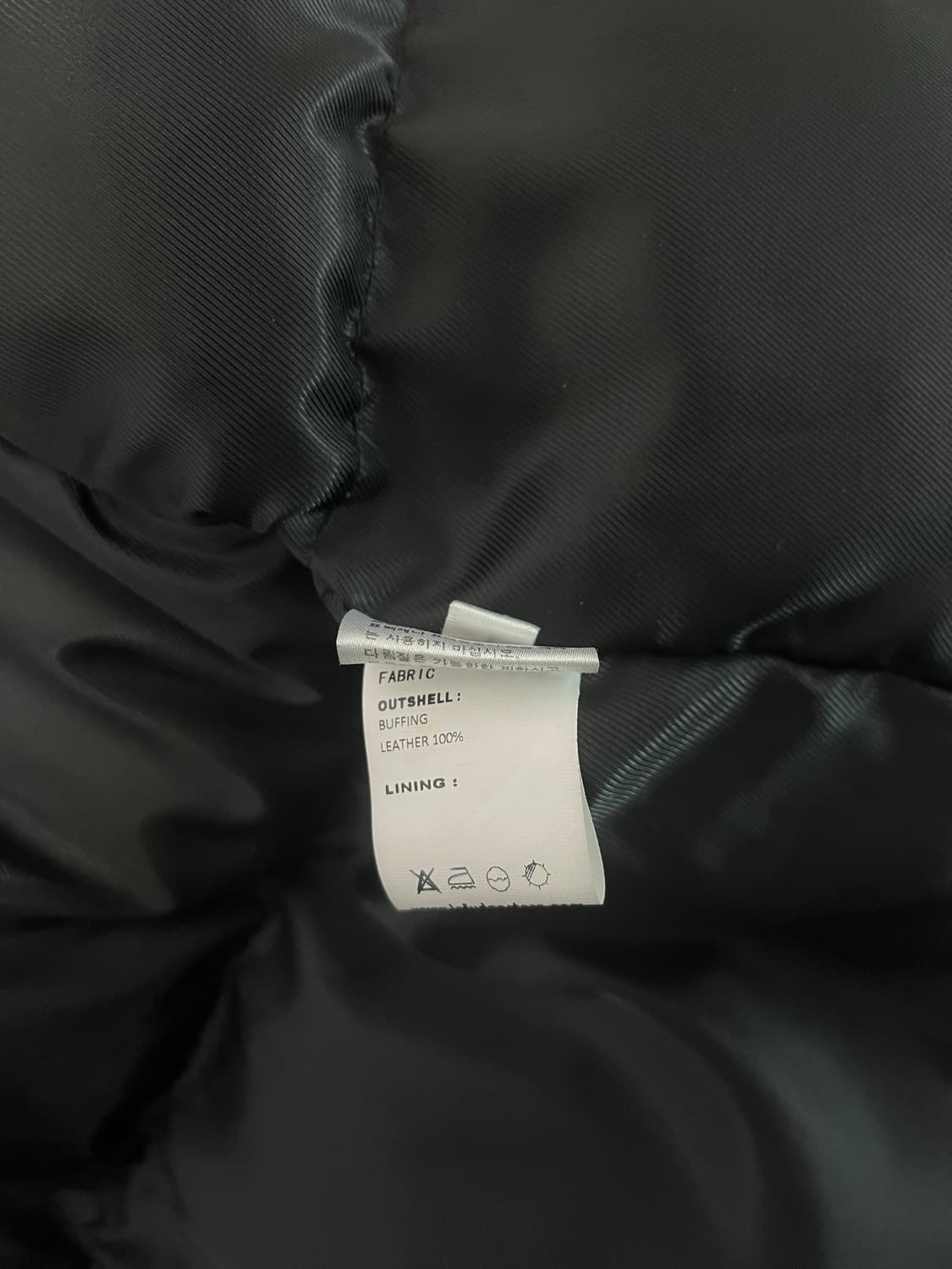 라퍼지 스토어 a-2 버핑 레더 패딩 상품이미지2