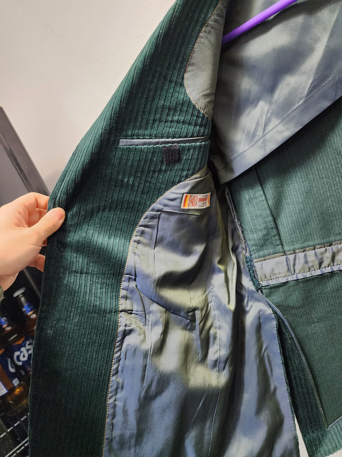 bachaRach 빈티지 딥그린 코듀로이 블레이저 상품이미지5