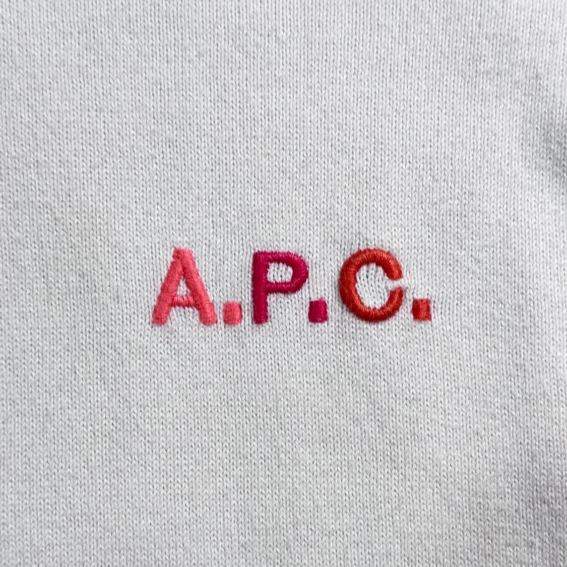 APC 아페쎄 코튼 화이트 니트  상품이미지5
