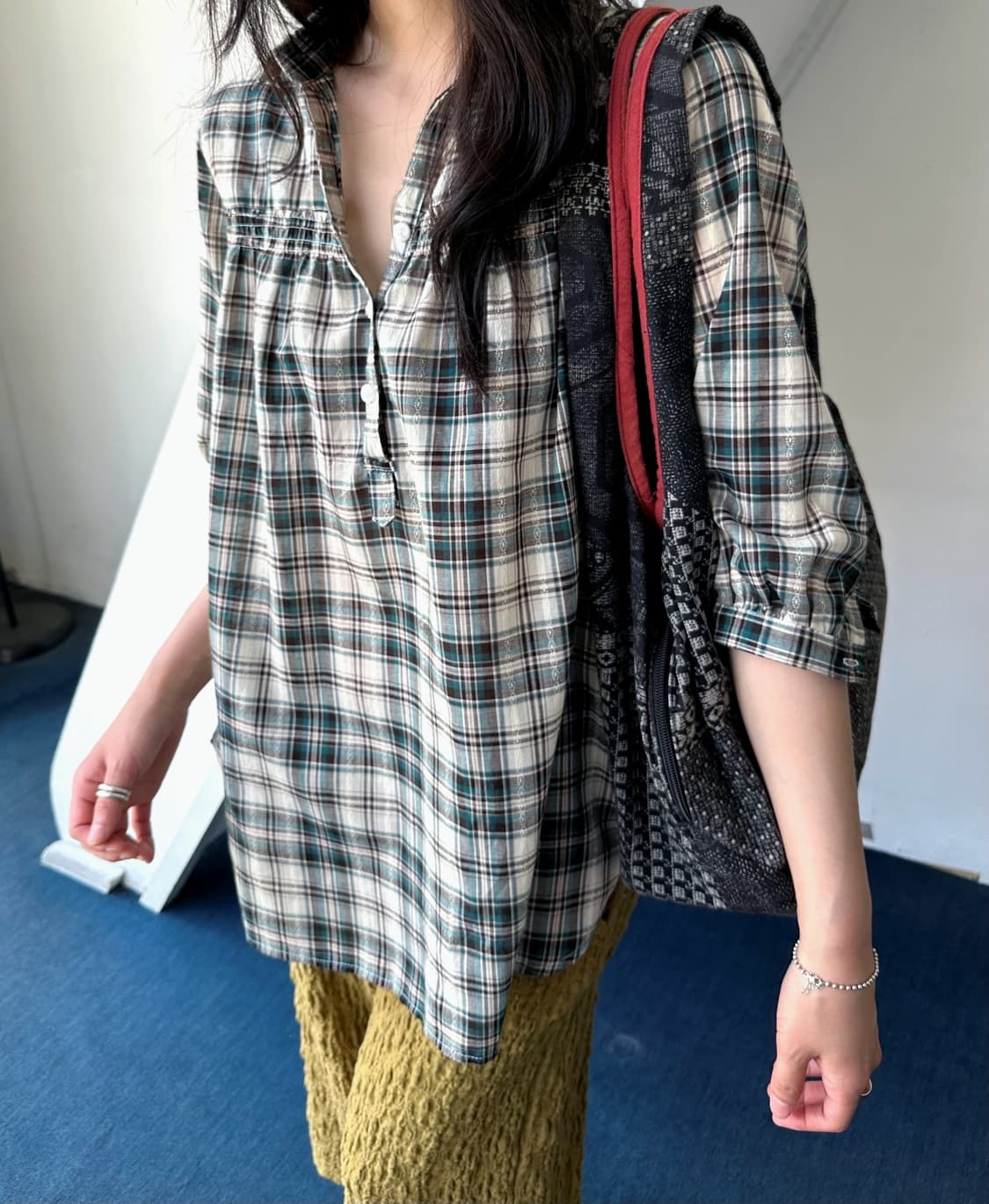 Light cotton high gauge design shirt 상품이미지6