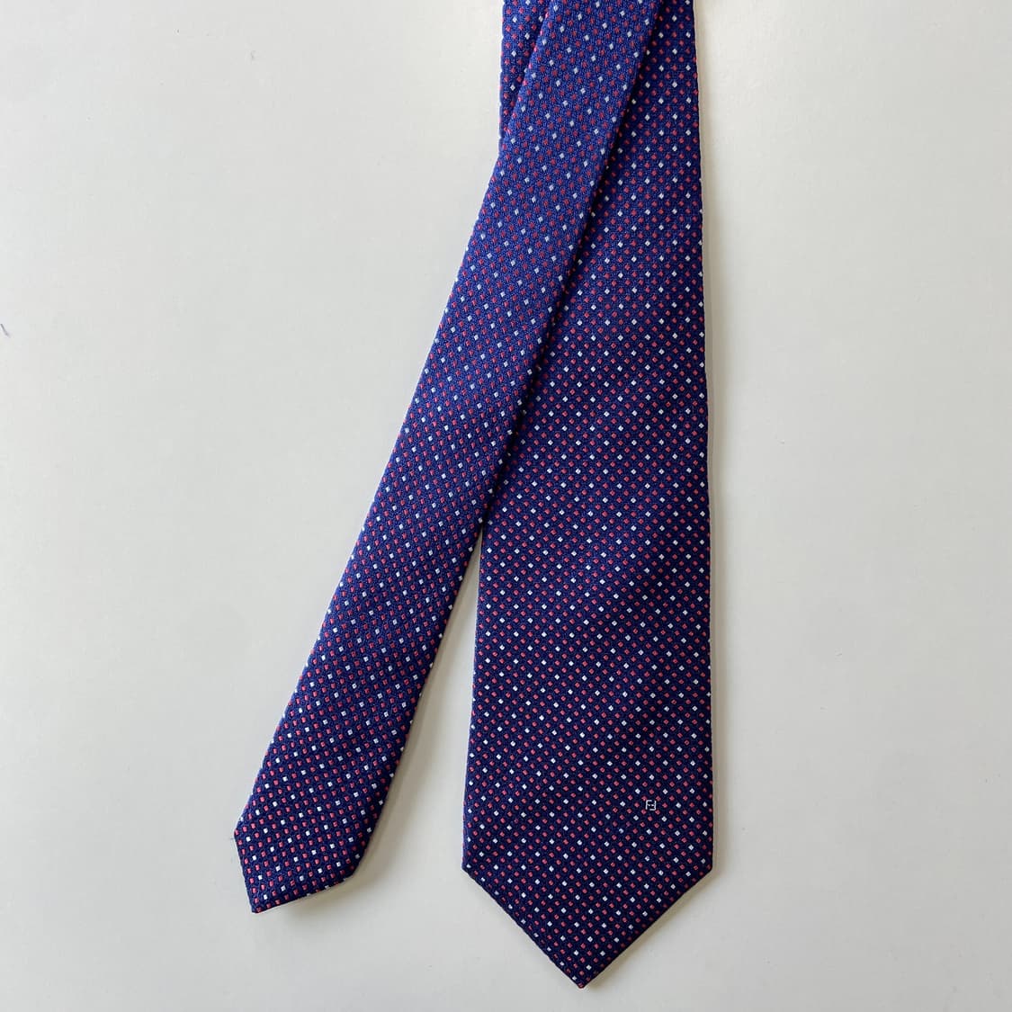 펜디(FENDI) 심플로고 명품 정품 넥타이 8.6cm 상품이미지1