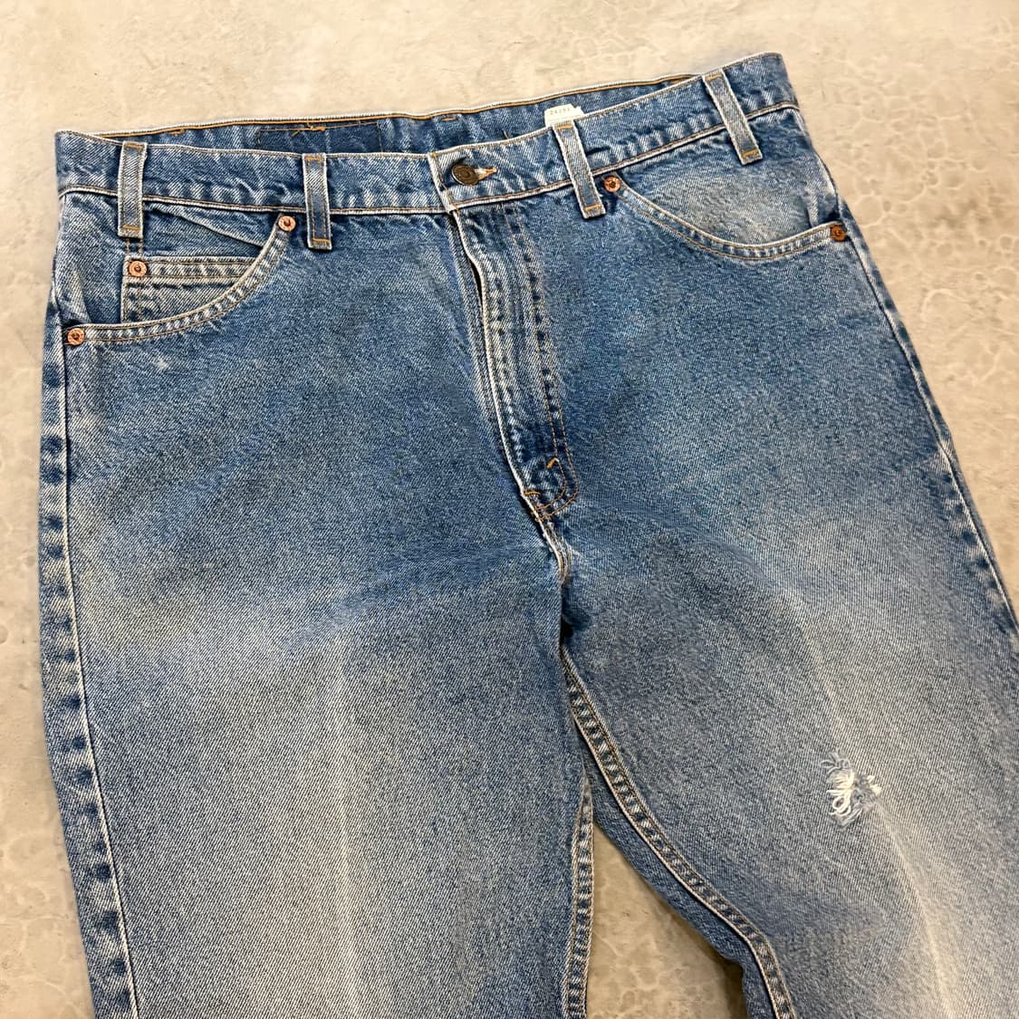 [36/32] 90s USA🇺🇸 리바이스 517 오렌지탭 중청 데님 상품이미지3