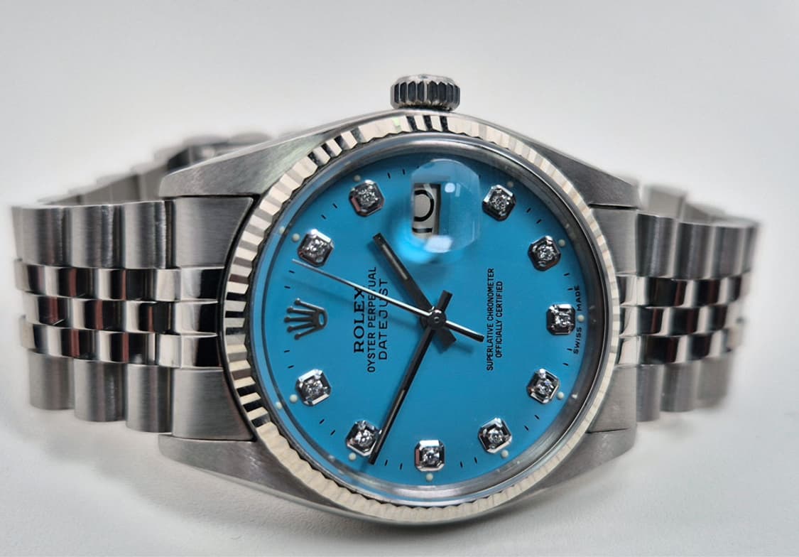 롤렉스 데이저스트 16014 스카이블루 10포인트 천연다이아 상품이미지2