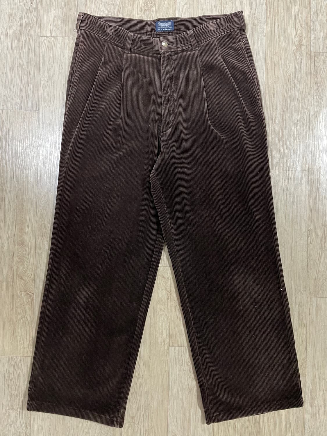 31~32) 90s 랭글러 투턱 코듀로이 팬츠(민트급)RRL&LVC&폴로 상품이미지2