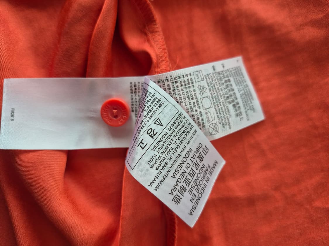 아디다스 오버핏  오렌지 반팔 셔츠 상품이미지7