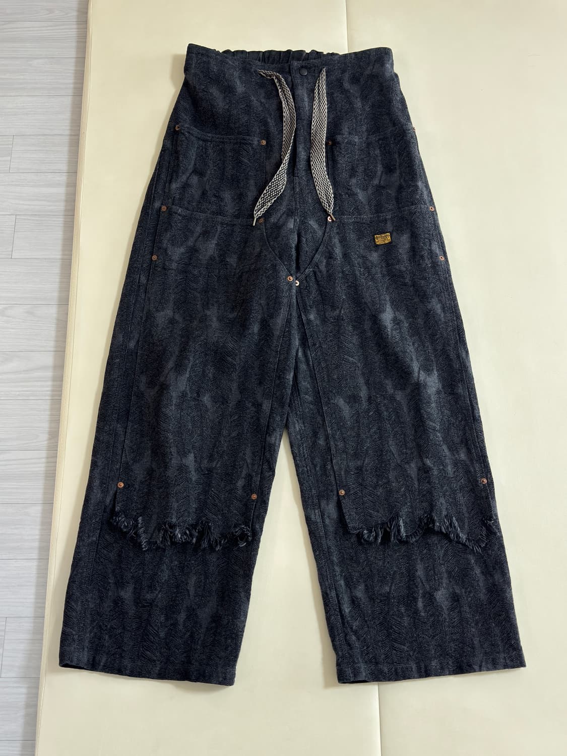 캐피탈 맥파이 더블니 데님 블랙 4 상품이미지4