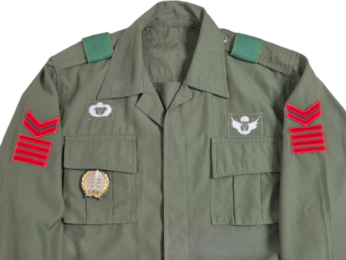 육군 구형 맞춤 88지원대 중사 엘리트복 민무늬 전투복 상의 (XL) 상품이미지8