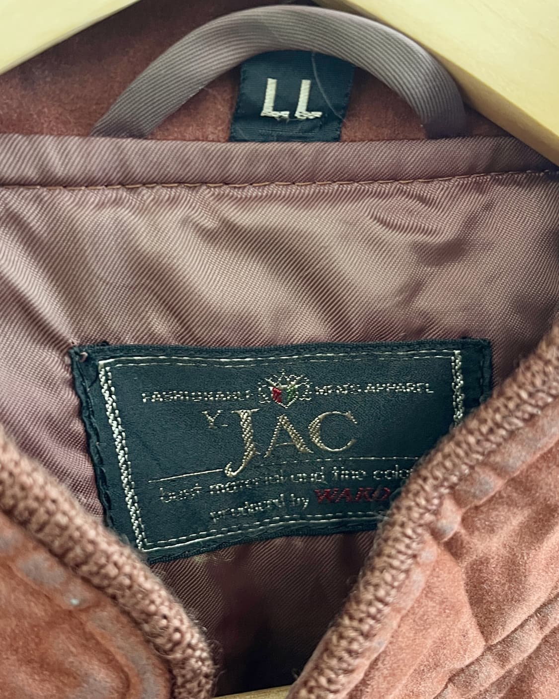 올드 빈티지 버건디 스웨이드 블루종 자켓 상품이미지8