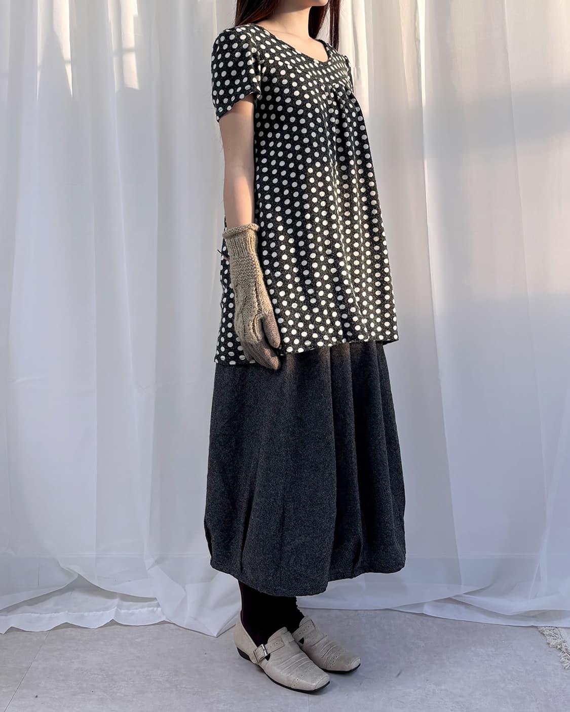 kkomi dot a line top 상품이미지2