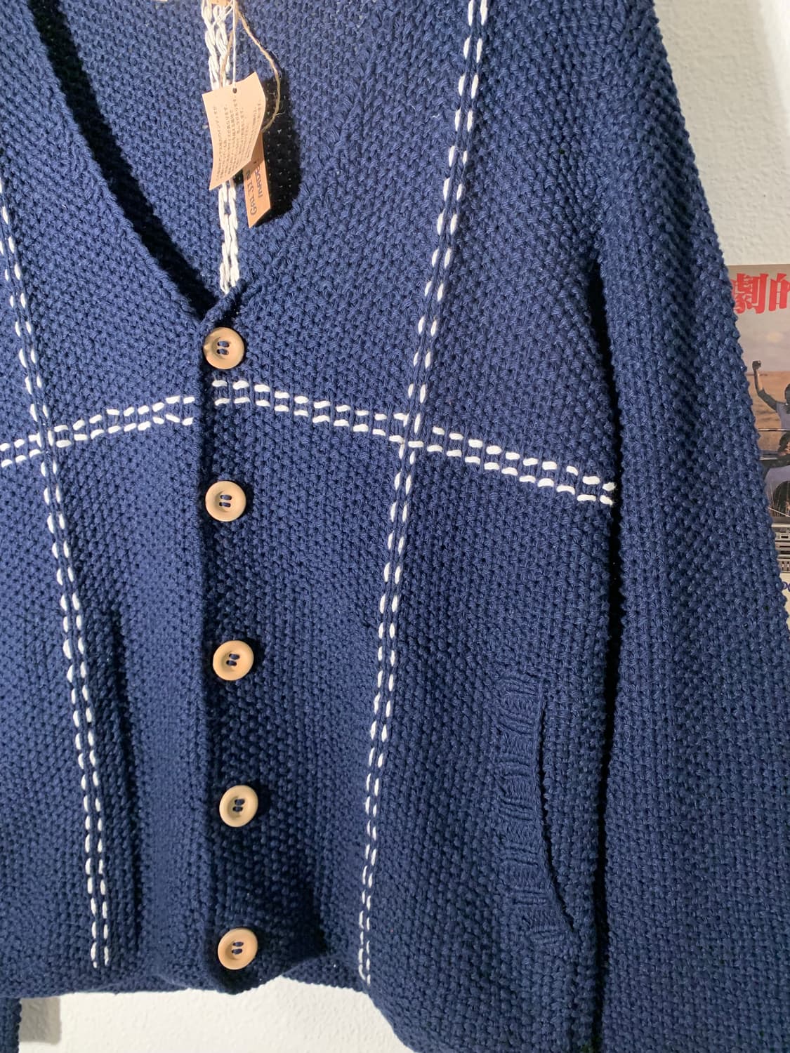 가이진메이드 핸드스티치 인디고 가디건 상품이미지5