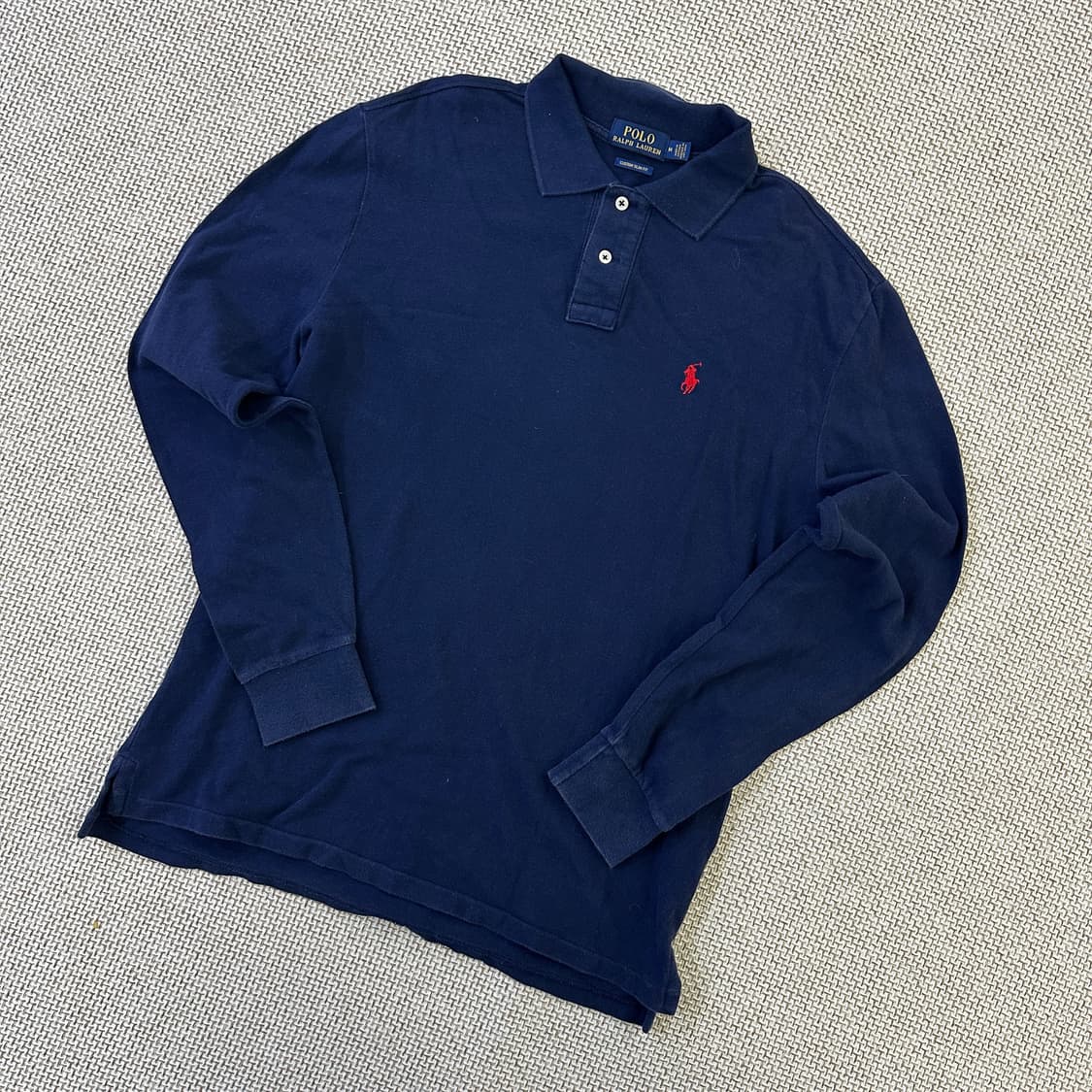 M 폴로랄프로렌 긴팔 피케 카라 티셔츠  0424D 상품이미지1