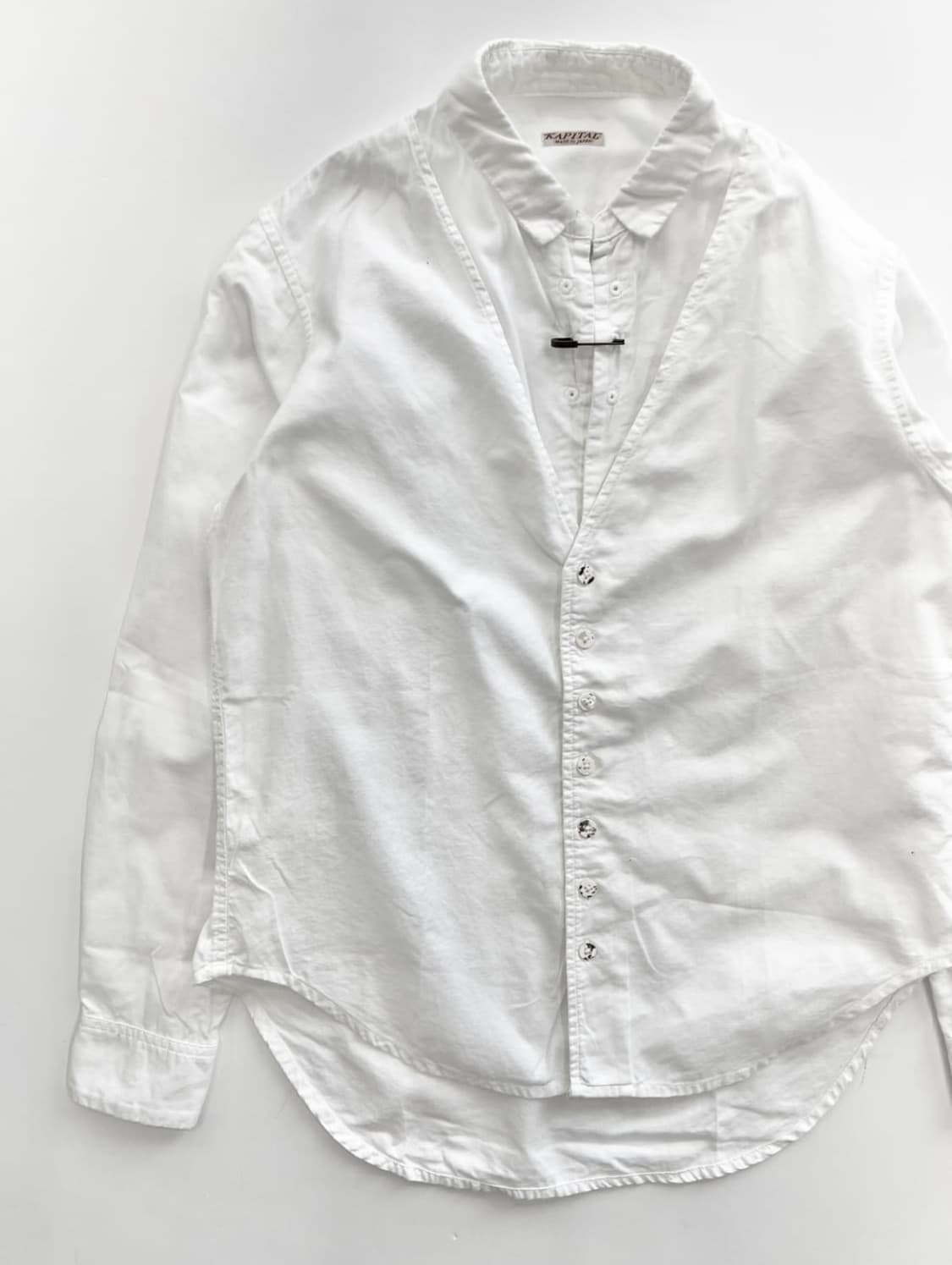 KAPITAL 캐피탈 베스트 레이어드 셔츠 상품이미지3