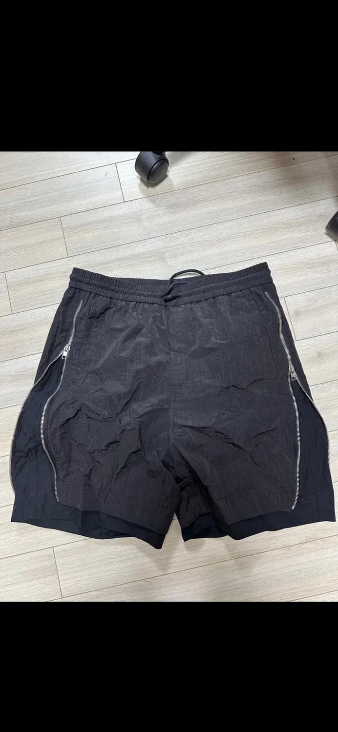 22ss 준지 블랙 나일론 코튼 옆지퍼 팬츠 판매(46) 상품이미지1