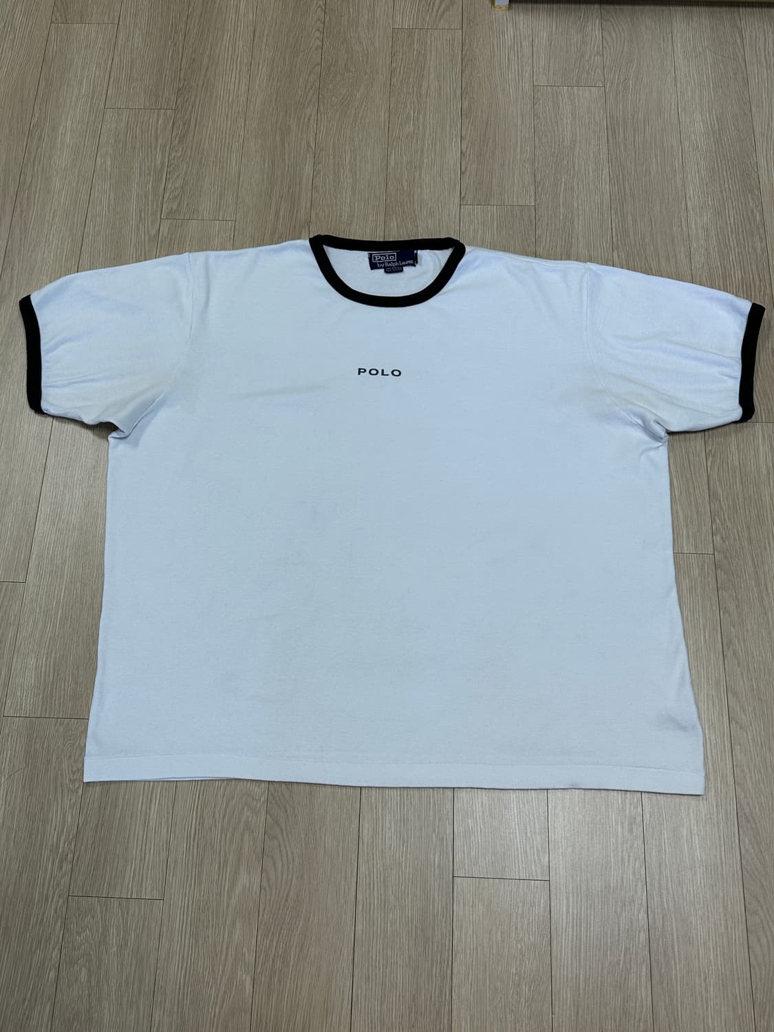 90s 폴로 싱글스티치 링거 티셔츠 (XL) 상품이미지1