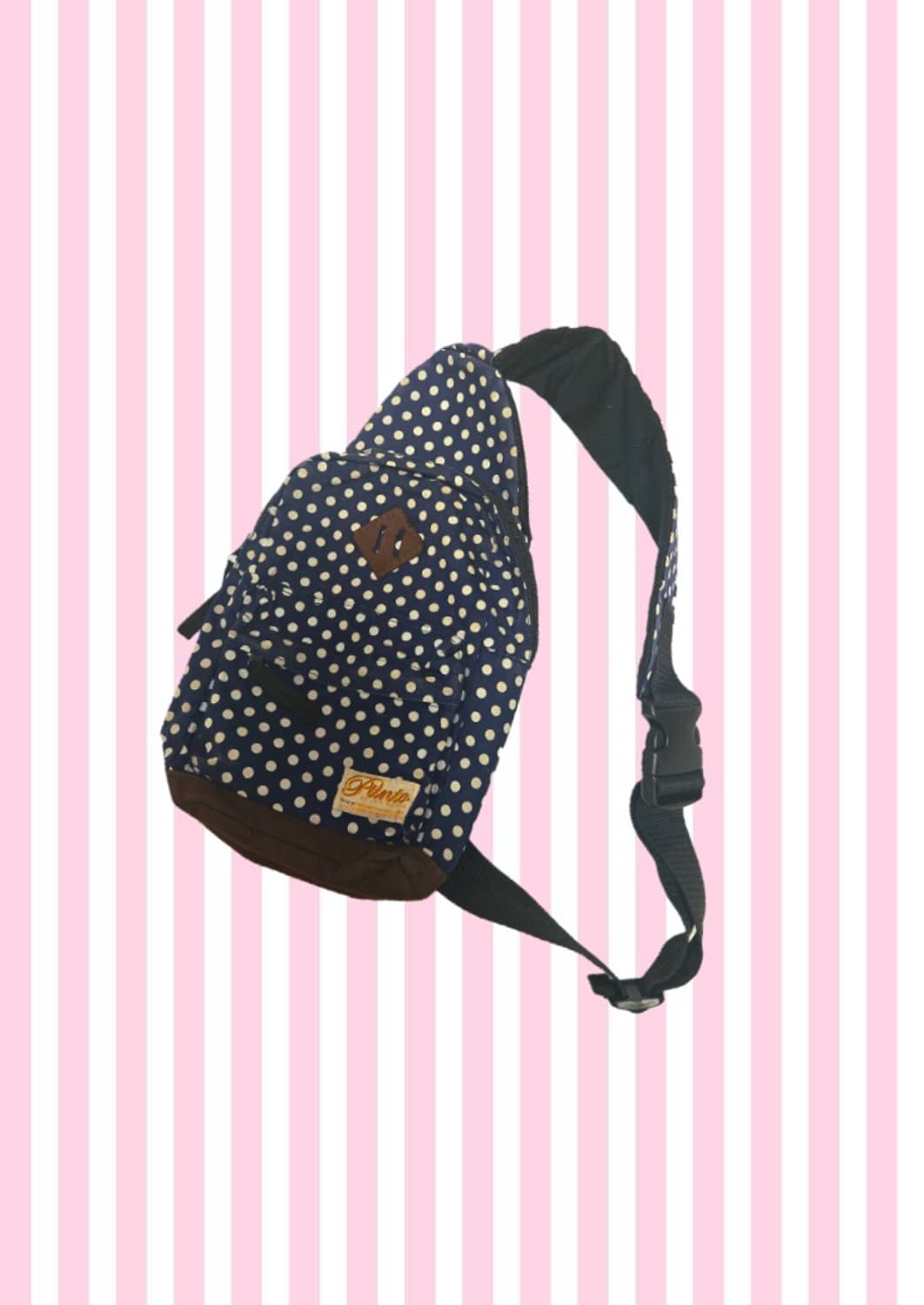 (무료 나눔) 갸루 모리걸 돼지코 도트 슬링백 상품이미지1