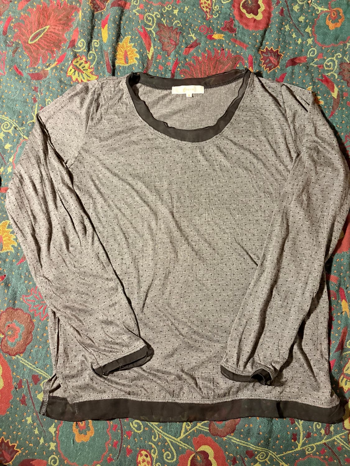 Grove dott sleeve  t-shirt  상품이미지1