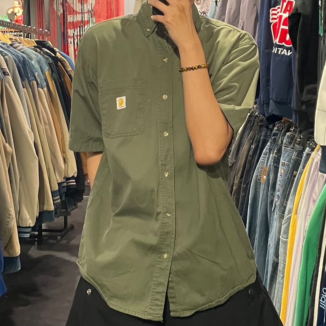 [IM] carhartt 칼하트 카키 반팔셔츠 상품이미지3