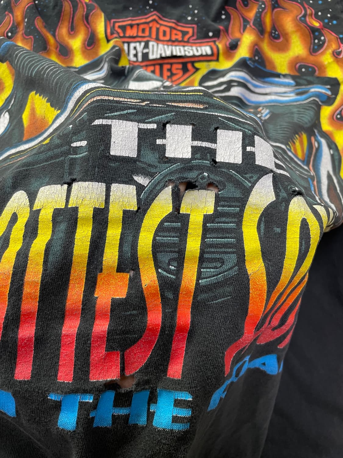 90s harley long sleeve 할리데이비슨 플레임 롱슬리브 상품이미지8