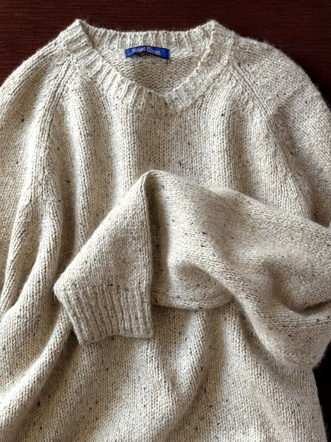 Brushed fabric sparkle pattern knit P/O 상품이미지6