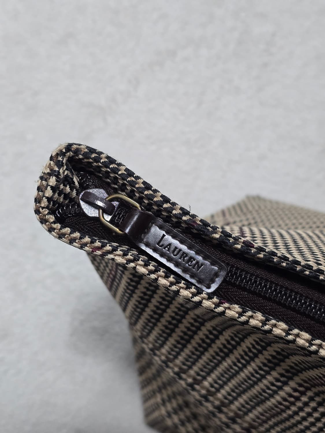 90's 랄프로렌 하운드투스 체크패턴 토트백  상품이미지2