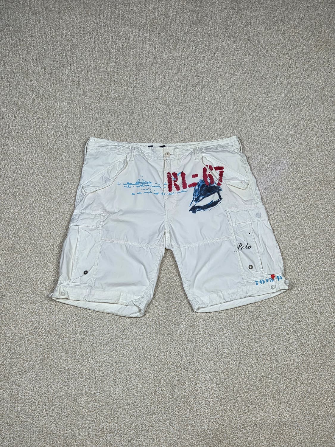 [폴로 랄프로렌] RL-67 코튼 나일론 카고 하프팬츠 | S00047 상품이미지1