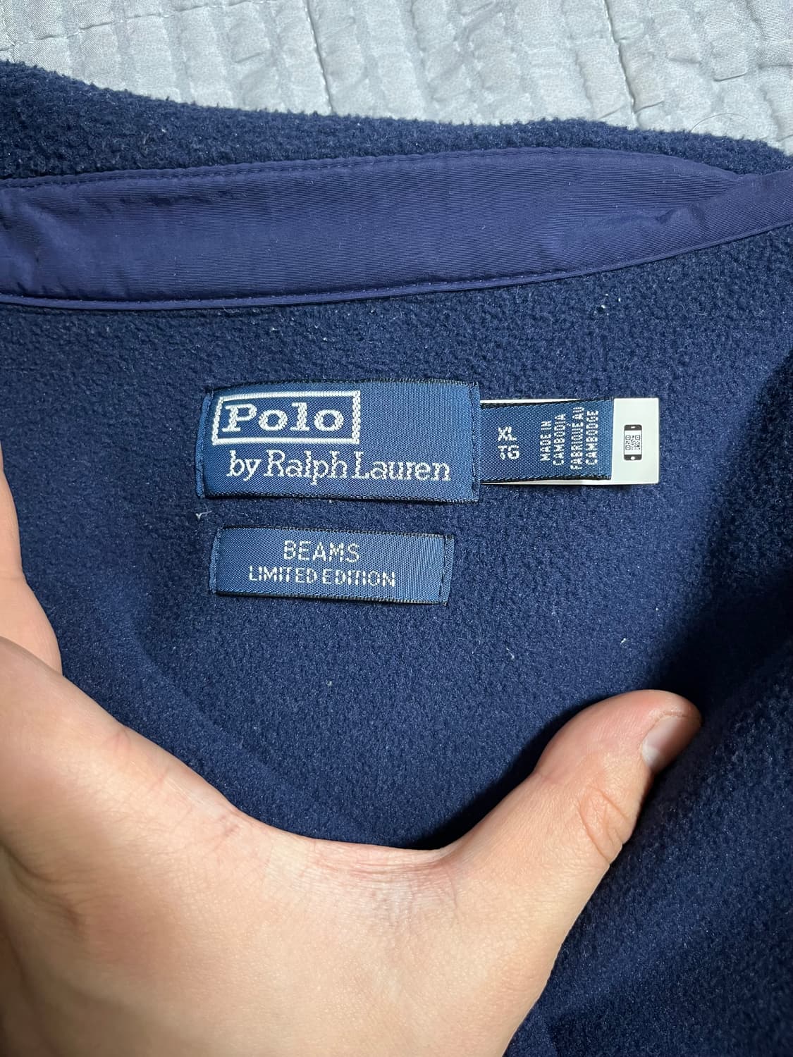 폴로 랄프 로렌 x 빔즈 네이비 앤 골드 컬렉션 플리스 자켓 다크 네이비 상품이미지9