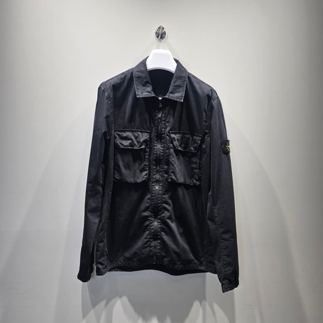 [중고/정품] 스톤 아일랜드 올드 이펙트 투포켓 오버셔츠 XL 상품이미지1