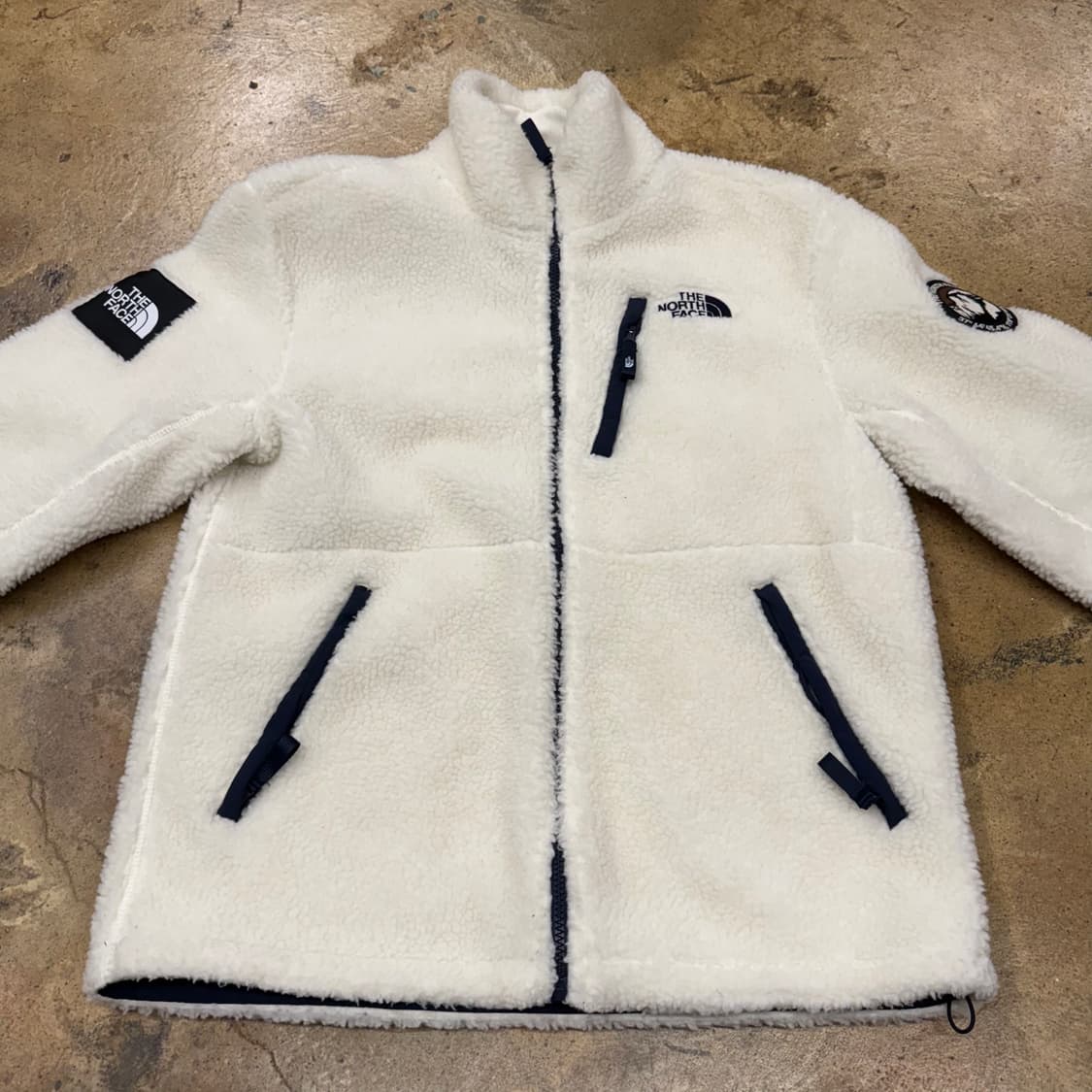 [정품/L] 노스페이스 뽀글이 플리스 아이보리 b18 상품이미지3
