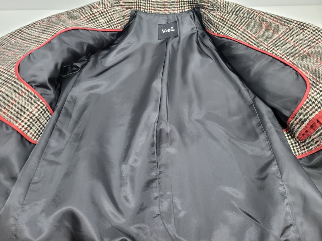 보브 V+eL 체크 코트 / 여 55 (82-94-160)
 상품이미지6