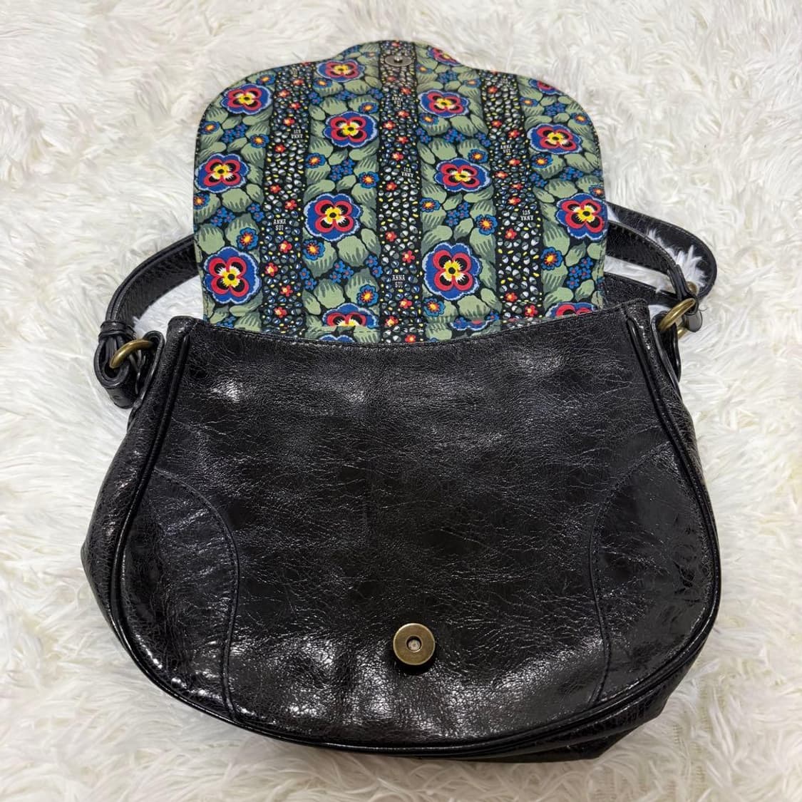 안나수이 레더 플라워 숄더백 상품이미지2
