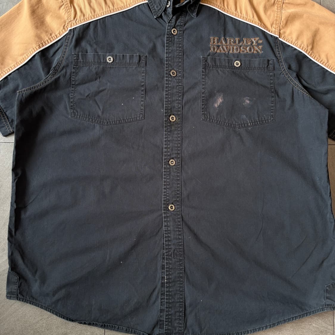 할리데이비슨 정품 블랙 반팔 셔츠 상품이미지4