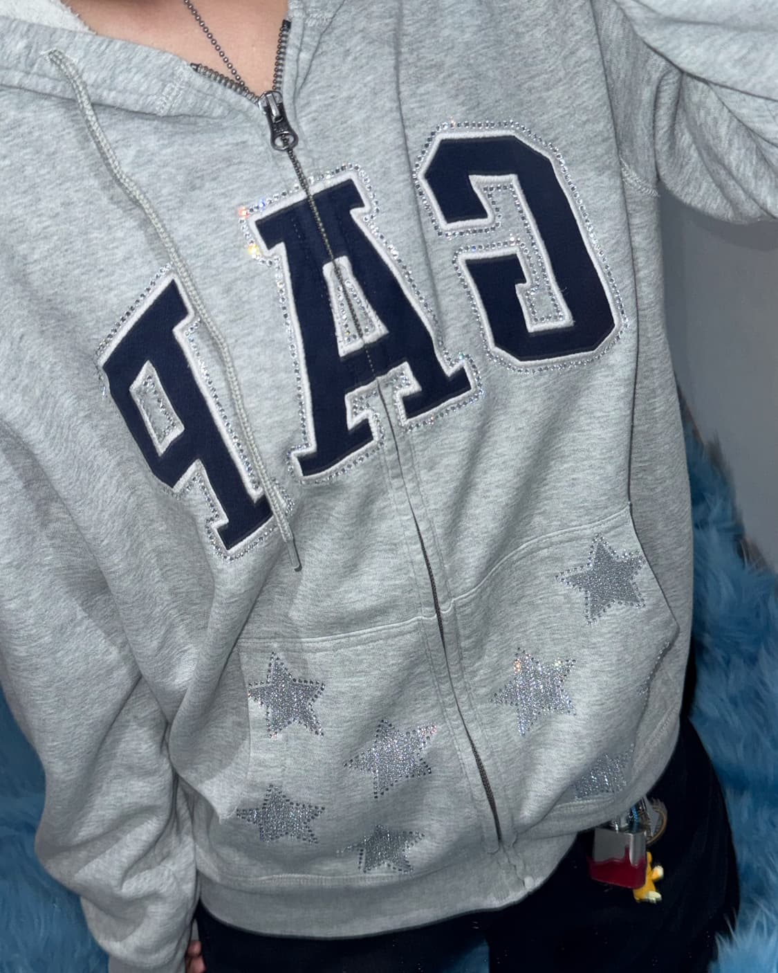 GAP 큐빅 커스텀 후드집업 상품이미지8