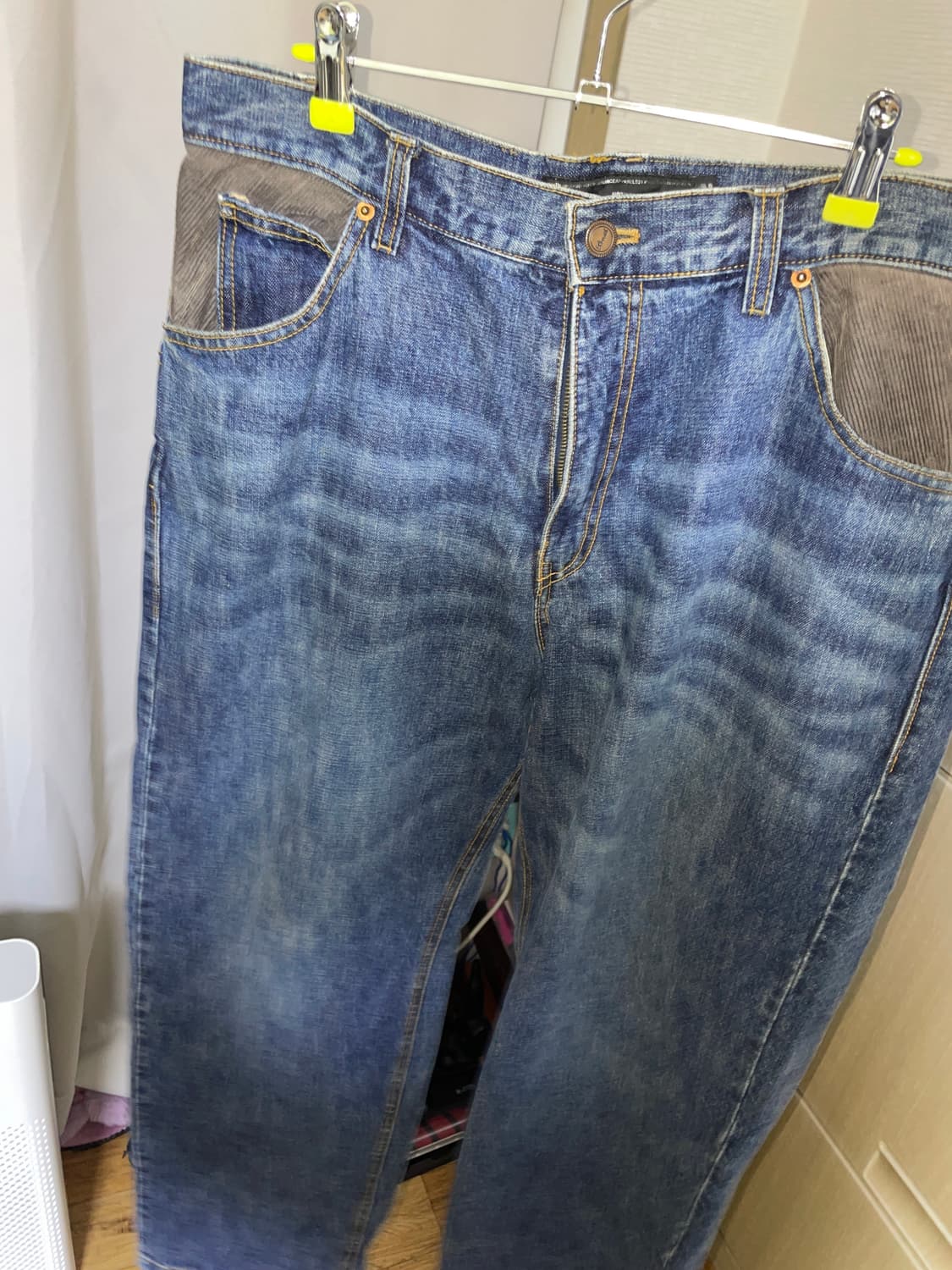 BreathMINt corduroy patch denim pants 상품이미지2