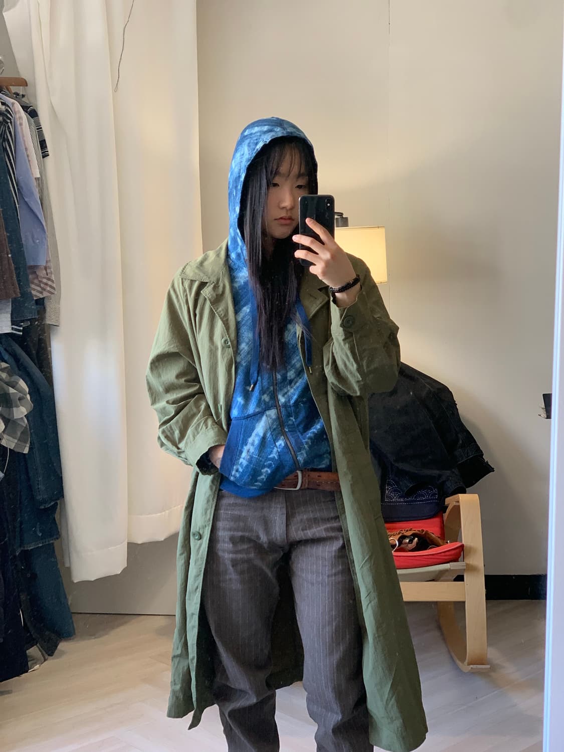 [GU] khaki light coat 상품이미지5