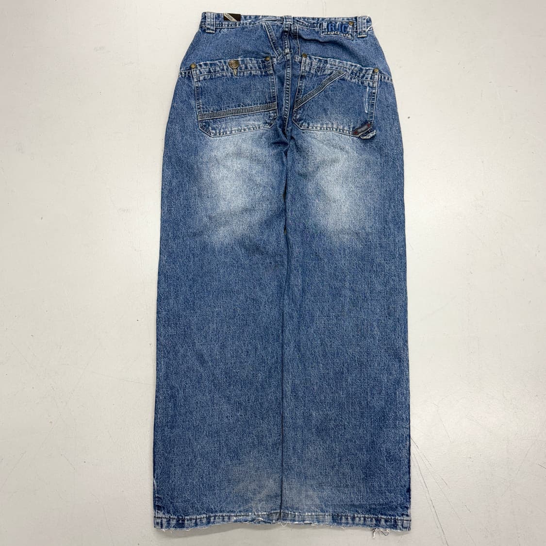 힙합 올드스쿨 워싱 데님팬츠 상품이미지3