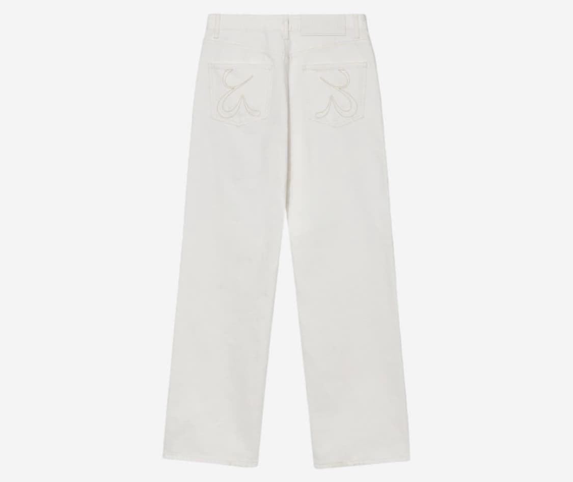 98 mid-rise straight fit jeans white 상품이미지2